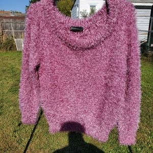 Shimmery purple/pink sweater